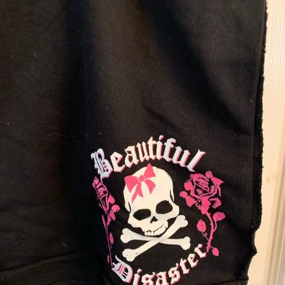 Beautiful Disaster Women's Black Shorts - Picture 3 of 4